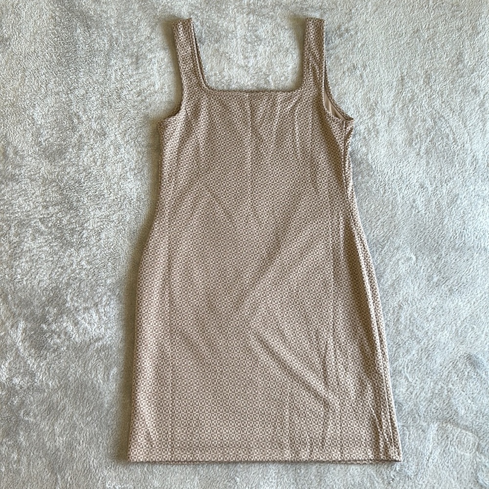 BUNDLE 3/$16. Elegant Tan Sleeveless Dress - Picture 2 of 2